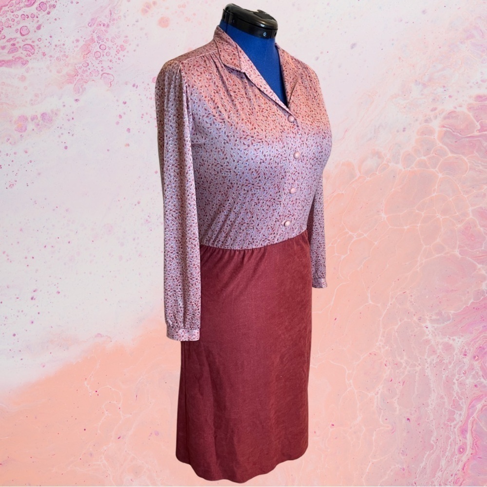 Vintage Nikki Midi Secretary Dress Women’s Size 9 Office Siren Retro 80s